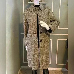 Mark Reed Fashion Women's Wool Coat Jacket White/Black Sz 18W